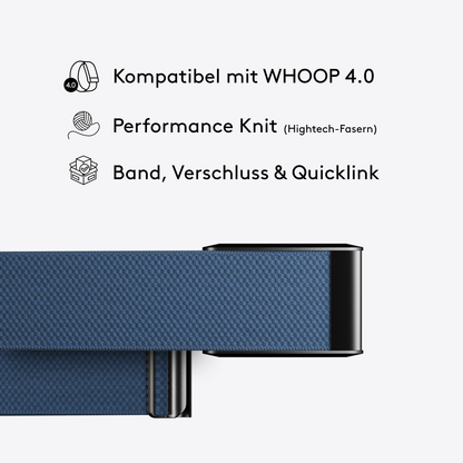 Performance Knit - Pacific Blue - Armband für Whoop 4.0